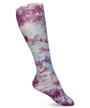 Prestige Tie Dye Cherry Blossom Women's Soft 15-20 mmHg Compression Socks