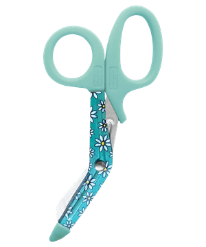 Prestige 5.5 Daisy Aqua StyleMate Stainless Steel Nurse Utility Scissor