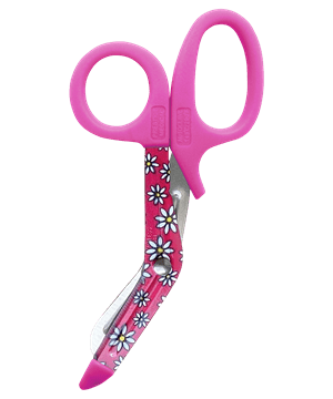 Prestige 5.5" Daisy Hot Pink StyleMate Stainless Steel Utility Scissor
