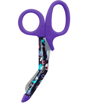 Prestige 5.5" Woodsy Animals Black StyleMate Stainless Steel Utility Scissor  