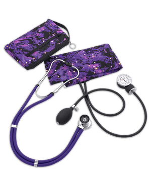 Prestige Galaxy Purple Aneroid Sphygmomanometer & Sprague-Rappaport Kit with Case