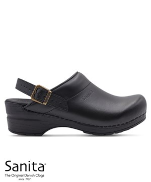 Sanita Professional Ingrid Women's Backless Leather Nursing Clog