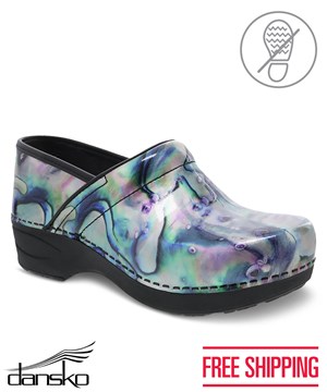 Dansko ProXP 2.0 Silver Pearl Women's Patent Leather Nursing Clog