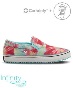 Cherokee Infinity Cheerful Tie Dye Women's Rush Slip-on Nursing Shoes