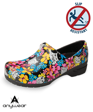 Anywear Angel Fine Feathered Friends Women's Lightweight Nursing Clogs