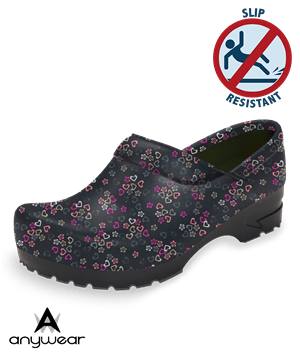 Anywear Lucky in Love Women's Closed Back Nursing Clogs