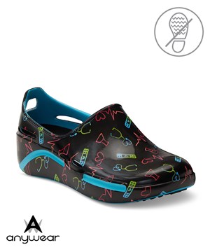 Anywear Streak Art of Healing Unisex Slip On Nursing Clogs