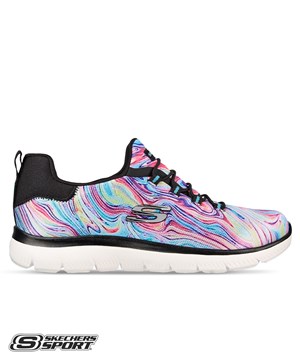 Skechers Summits Brilliant Dreamer Black Multi Women's Slip-On Athletic Nursing Shoes