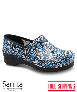 Sanita Swanzey Professional Women's Leather Nursing Clogs
