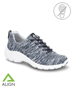 Nurse Mates Align™ Navy Woven Tabor Women's Lace Up Athletic Nursing Shoes