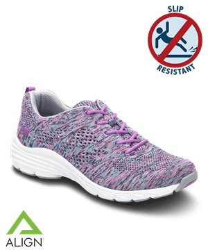 Nurse Mates Align Tabor Purple Woven Women's Athletic Nursing Shoes