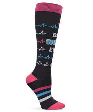 Think Medical Best Nurse Ever Women's 10-14 mmHg Light Compression Socks