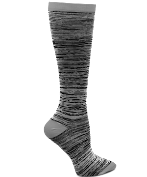 Think Medical Fashion Grey/Black Women's 10-14 mmHg Compression Socks