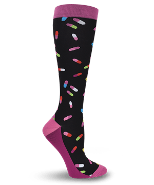 Think Medical Pretty Pills Premium Women's 10-14 mmHg Compression Socks 