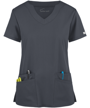 Butter-Soft Core by UA™ Women's 4-Pocket Scallop Neck Scrub Top