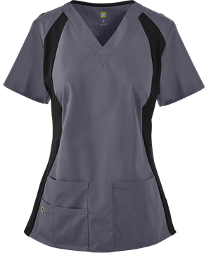 WonderWink ORIGINS Lima Women's 4-Pocket Knit Panel Scrub Top