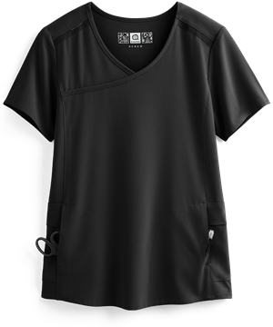 WonderWink Renew Women's 4-Pocket Mock Wrap Scrub Top 