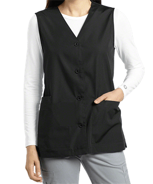 White Cross Women's 3-Pocket Button Front Scrub Vest