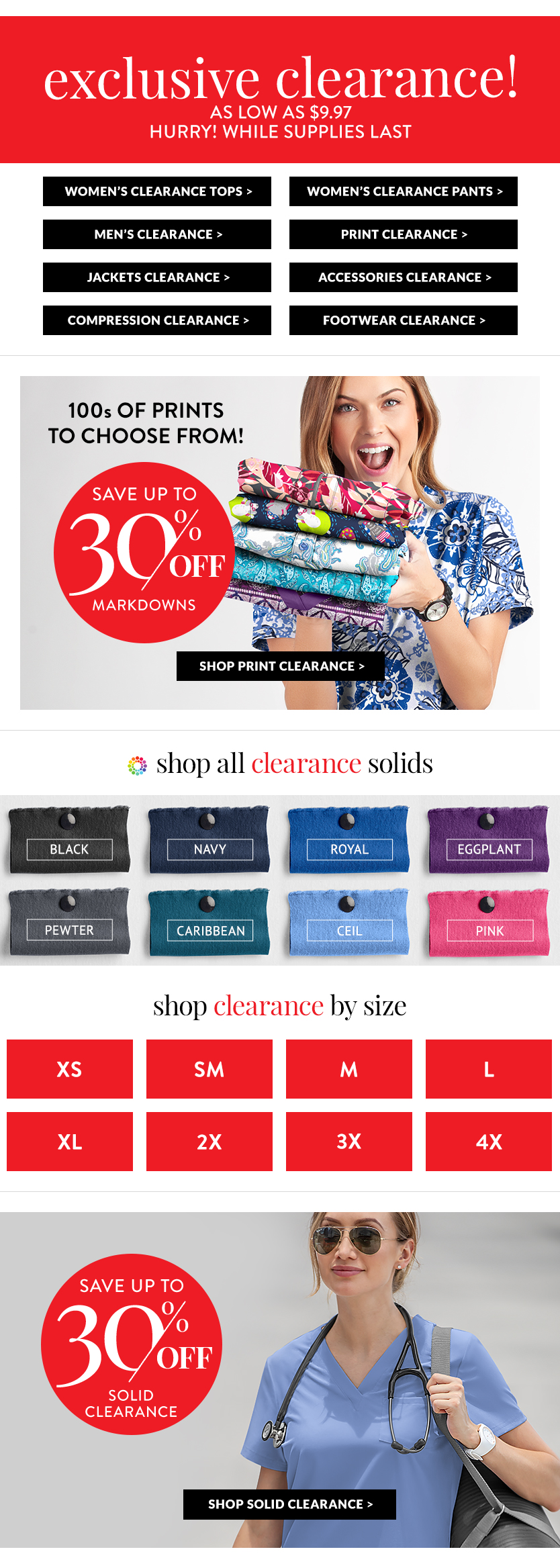 Sale Scrubs
