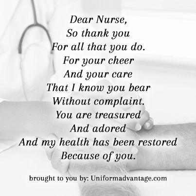 Nurses Rock poem. Happy Nurses Week.